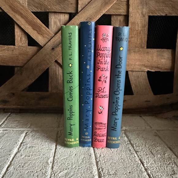 Set of 4 Mary Poppins Hardcovers//Book of the Month Club Editions P. L. Travers - Picture 2 of 6